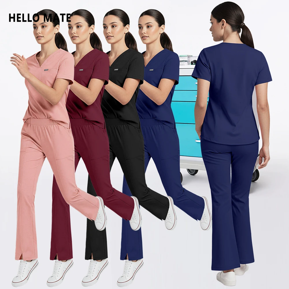 Elasticity Beautician 2PCS Suit Operating Room Work Clothes Dcotor Surgical Uniforms Slim Fit Hospital Dental Clinic Nursing Set
Elasticity Beautician 2PCS Suit Operating Room Work Clothes Dcotor Surgical Uniforms Slim Fit Hospital Dental Clinic Nursing Set