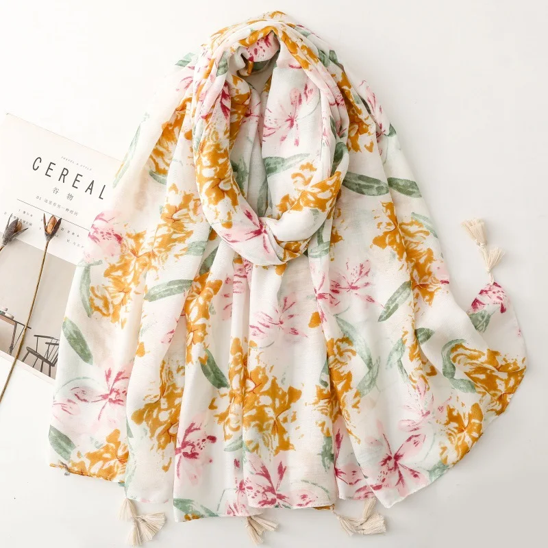 2025 модный новый женский хлопковый шарф с цветочным узором и кисточками, шали, пляжные мягкие цветочные накидки, хиджаб, оптовая продажа, 10 шт./лот
2025 модный новый женский хлопковый шарф с цветочным узором и кисточками, шали, пляжные мягкие цветочные накидки, хиджаб, оптовая продажа, 10 шт./лот