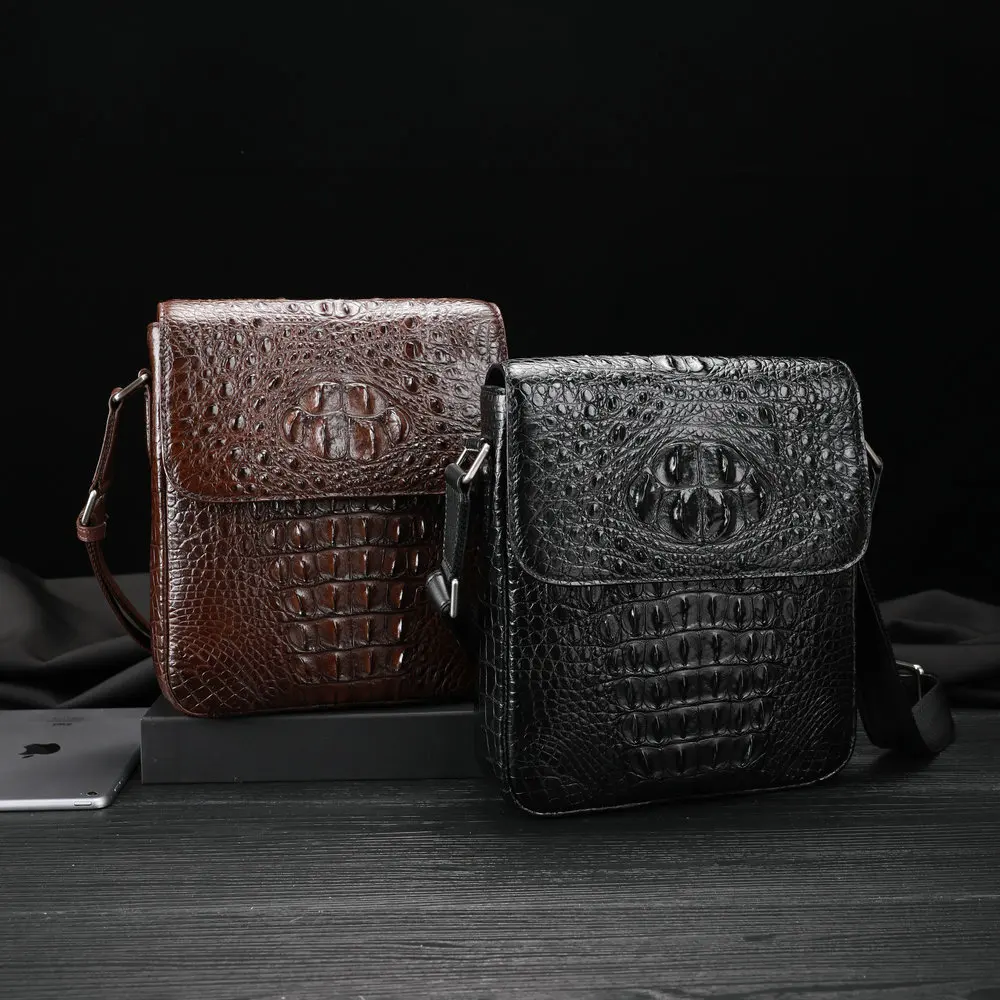 New Fashionable British Style Siamese Crocodile Large Capacity Shoulder Men's Genuine Leather Crossbody Bags Japanese Style Bags
New Fashionable British Style Siamese Crocodile Large Capacity Shoulder Men's Genuine Leather Crossbody Bags Japanese Style Bags