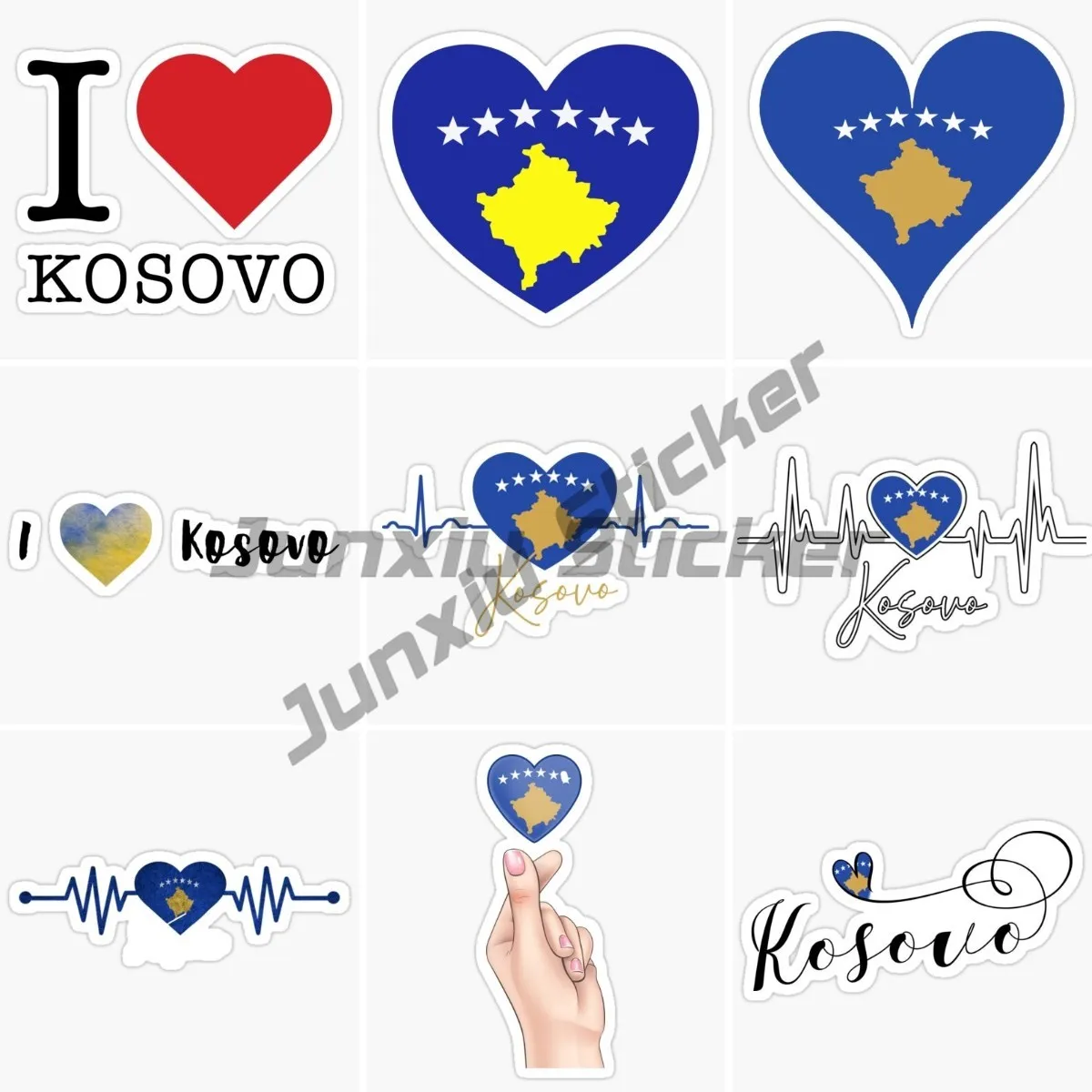 Creativity: I Love Kosovo Love The Flag Vinyl Self-adhesive Decorative Stickers Laptops Motorcycles Cars Trucks Helmets Stickers
Creativity: I Love Kosovo Love The Flag Vinyl Self-adhesive Decorative Stickers Laptops Motorcycles Cars Trucks Helmets Stickers