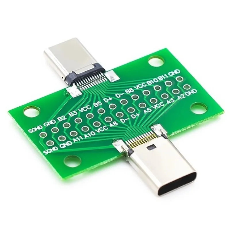 Type-C Male to Female 24-Pin Test Board | USB3.1 Reversible Plug | Fast Charge & Data Signal Debug Tool
Type-C Male to Female 24-Pin Test Board | USB3.1 Reversible Plug | Fast Charge & Data Signal Debug Tool