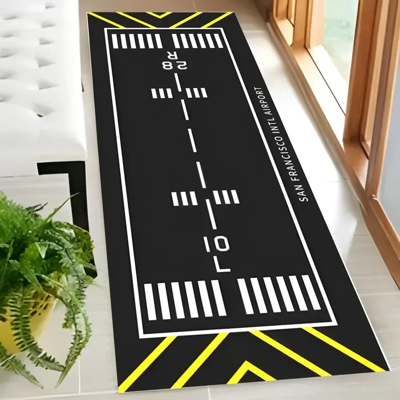 Airport Runway Runner Rug Aviation Decor Living Room Bedroom Home Decoration Carpet
Airport Runway Runner Rug Aviation Decor Living Room Bedroom Home Decoration Carpet