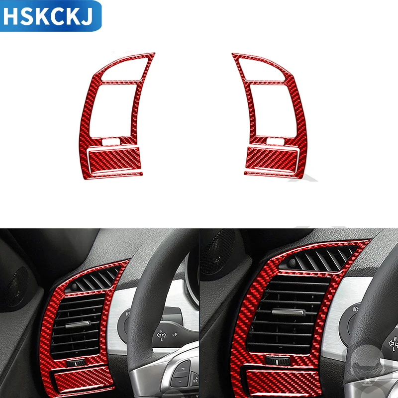 For BMW Z4 E85 2003-2008 Red Real Carbon Fiber Car Side Vents Air Outlet Trim Covers Decorative Sticker Interior Accessories
For BMW Z4 E85 2003-2008 Red Real Carbon Fiber Car Side Vents Air Outlet Trim Covers Decorative Sticker Interior Accessories