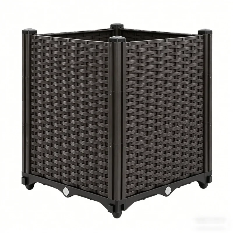 1 Tier Extra Large Deep Plastic Planter Box 40x40x52cm Raised Garden Bed for Vegetables Flowers Herbs Ideal for Balcony Patio O
1 Tier Extra Large Deep Plastic Planter Box 40x40x52cm Raised Garden Bed for Vegetables Flowers Herbs Ideal for Balcony Patio O