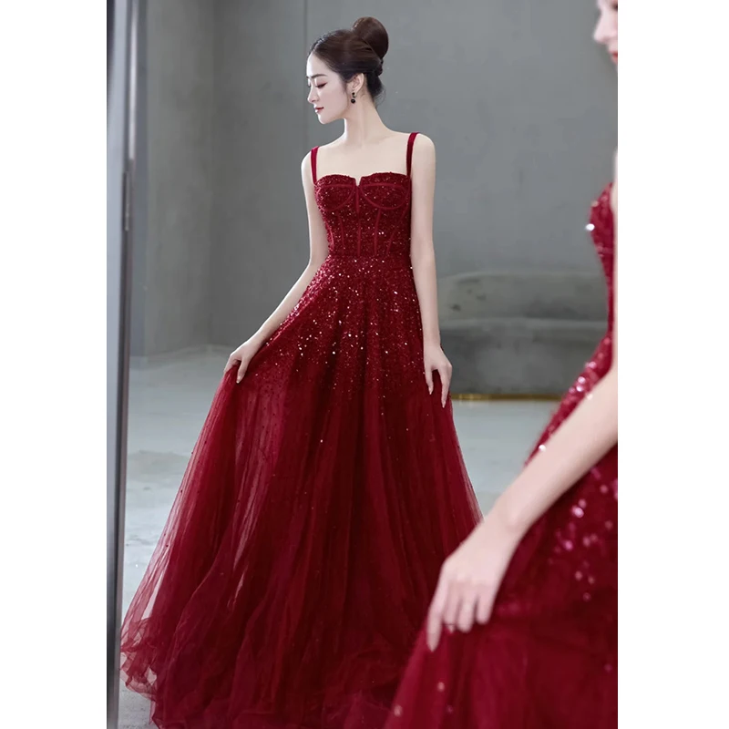 Red Evening Gown Luxury Engagement Dr Sling Wedding Drinking Suit New Bride 2025 High-End Feel Korean Sle Long Dr
Red Evening Gown Luxury Engagement Dr Sling Wedding Drinking Suit New Bride 2025 High-End Feel Korean Sle Long Dr