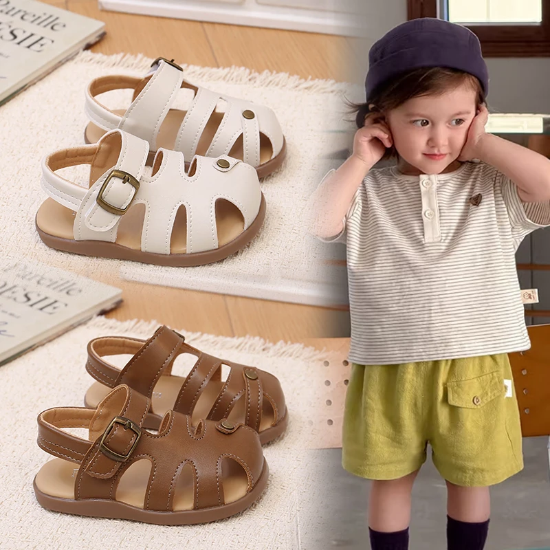Boys Closed Toe Sandals 0-6 Years Brown Versatile Baby Girls Toddler Shoes Soft Sole Non-Slip Kids Beach Shoes Childrens Sandals
Boys Closed Toe Sandals 0-6 Years Brown Versatile Baby Girls Toddler Shoes Soft Sole Non-Slip Kids Beach Shoes Childrens Sandals