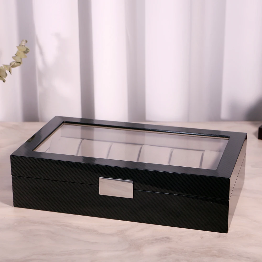 Luxury High-Grade Portable MDF PU Leather Wooden Watch Box Custom Logo Multiple Watches Display Storage Case Simple Style
Luxury High-Grade Portable MDF PU Leather Wooden Watch Box Custom Logo Multiple Watches Display Storage Case Simple Style