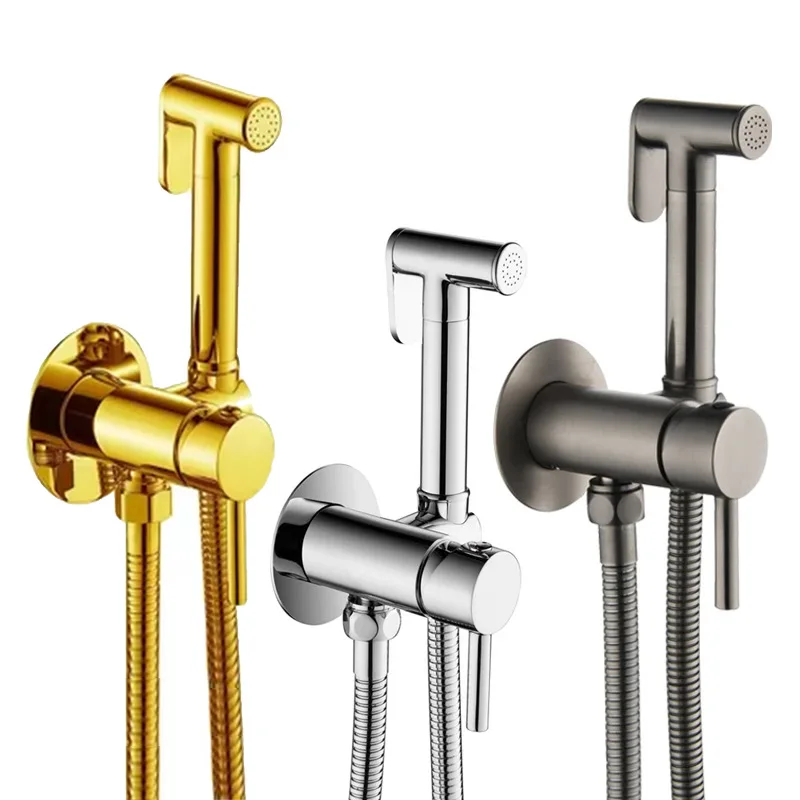 Black Bidet Faucets,Hand Bidet Sprayer Set,G1/2 Brass Hot and Cold Water Fauce,Portable Hygienic Toilet Shower Faucet
Black Bidet Faucets,Hand Bidet Sprayer Set,G1/2 Brass Hot and Cold Water Fauce,Portable Hygienic Toilet Shower Faucet