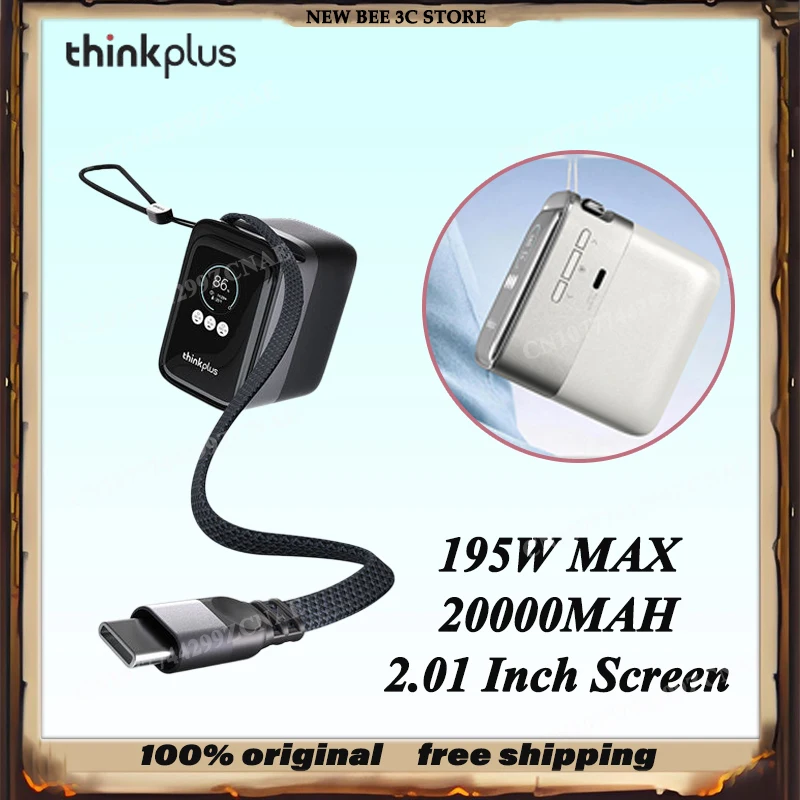2026 NEW Thinkplus Portable Power Bank 190W Max Fast Charging 20000mAh Built In Retractable Cable For Laptop Phones Gfit 532g
2026 NEW Thinkplus Portable Power Bank 190W Max Fast Charging 20000mAh Built In Retractable Cable For Laptop Phones Gfit 532g