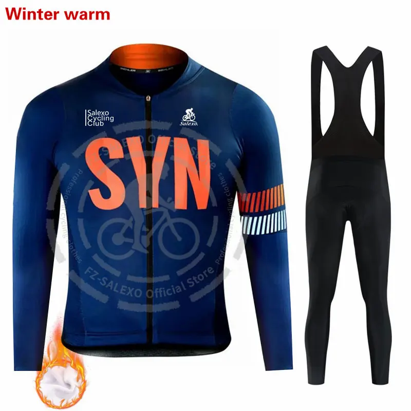 SYN Winter Thermal Fleece Cycling Jersey Bib Pants Set Men's Triathlon Set Ropa Ciclismo Bicycle MTB Clothing Road Bike Suit
SYN Winter Thermal Fleece Cycling Jersey Bib Pants Set Men's Triathlon Set Ropa Ciclismo Bicycle MTB Clothing Road Bike Suit