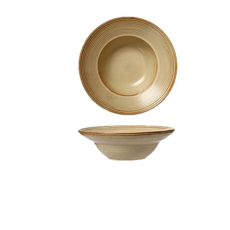 CX Japanese-style coarse pottery wide-edge bowl retro salad dessert straw hat bowl
CX Japanese-style coarse pottery wide-edge bowl retro salad dessert straw hat bowl