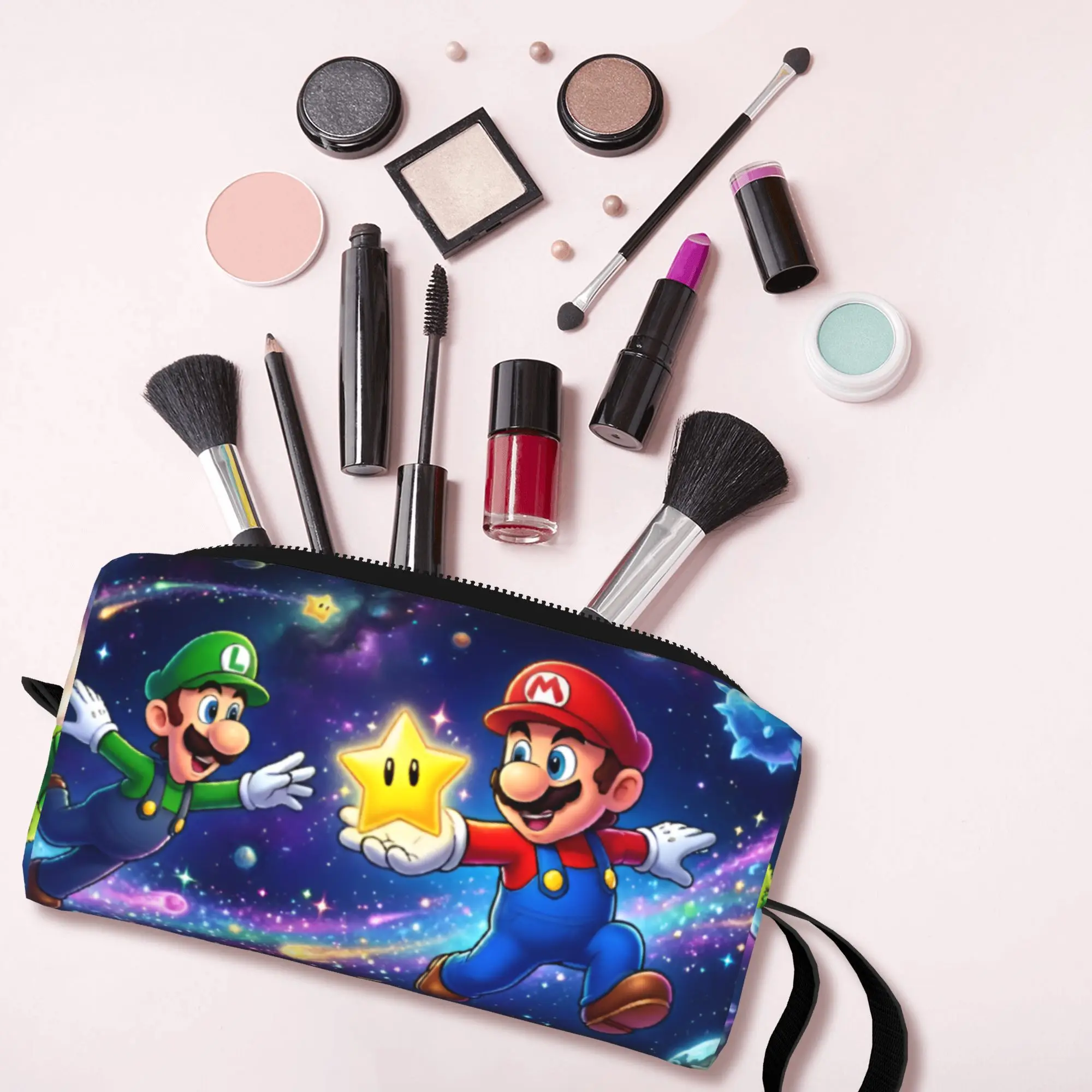 Custom M-Marios Makeup Bag Women Travel Cosmetic Organizer Fashion Anime Adventure Game Storage Toiletry Bags
Custom M-Marios Makeup Bag Women Travel Cosmetic Organizer Fashion Anime Adventure Game Storage Toiletry Bags