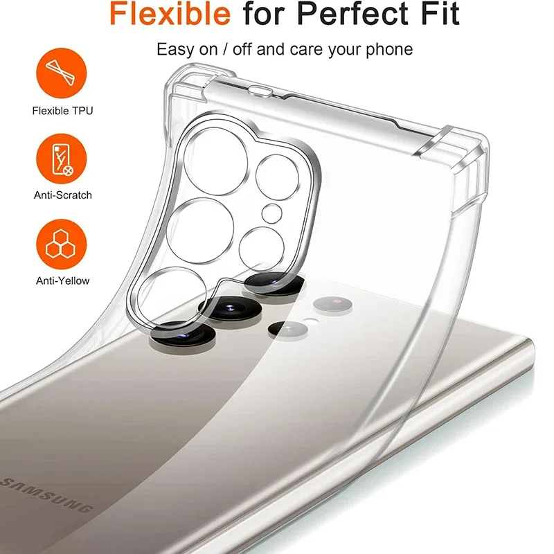 Silicone Shockproof Soft Case For Samsung Galaxy S25 FE Ultra Plus Clear Back Cover Clear Transparent Shell S 25 S25+ S25Ultra
Silicone Shockproof Soft Case For Samsung Galaxy S25 FE Ultra Plus Clear Back Cover Clear Transparent Shell S 25 S25+ S25Ultra 