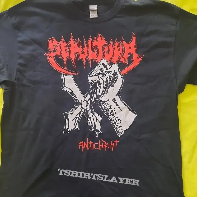 Футболка Vtg Sepultura с длинным рукавом, базовая черная рубашка с коротким рукавом, антихристовый Тур 90-х, H10836
Футболка Vtg Sepultura с длинным рукавом, базовая черная рубашка с коротким рукавом, антихристовый Тур 90-х, H10836
