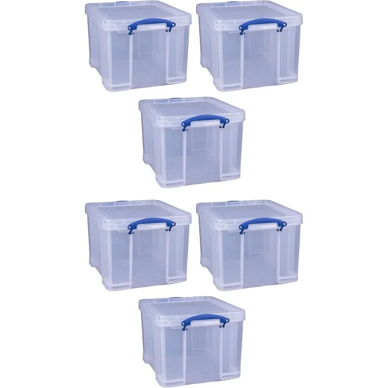 32 Liters Storage Bin Container with Snap Lid and Clip Lock Handles for Lidded Home and Office Storage Organization, 6 Pack
32 Liters Storage Bin Container with Snap Lid and Clip Lock Handles for Lidded Home and Office Storage Organization, 6 Pack