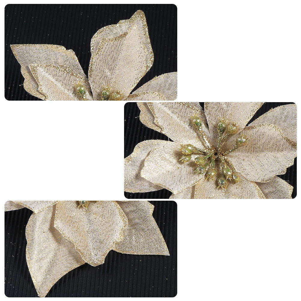 36Pcs Christmas Flower Cloth Decoration Lightweight Elegant Glitter Ornament for Tree Party Home DIY Craft Accessories
36Pcs Christmas Flower Cloth Decoration Lightweight Elegant Glitter Ornament for Tree Party Home DIY Craft Accessories