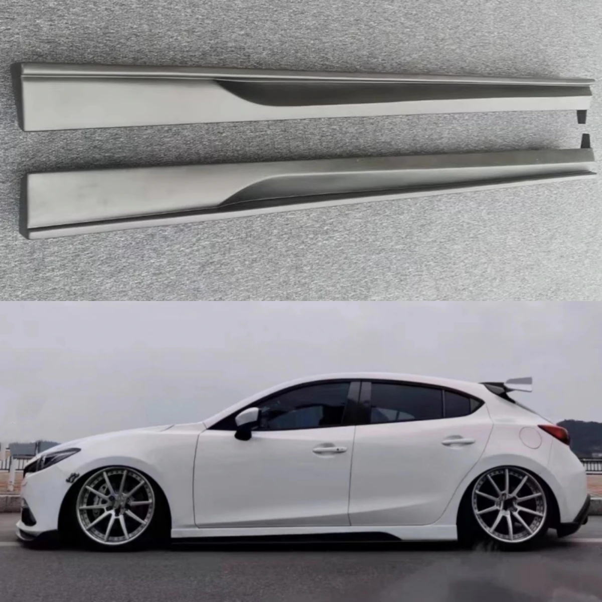 Unpainted Side Skirts for Mazda3 Axela 2014-2019 Modified New Style Carbon Fiber Pattern Car Side Lower Shovel
Unpainted Side Skirts for Mazda3 Axela 2014-2019 Modified New Style Carbon Fiber Pattern Car Side Lower Shovel