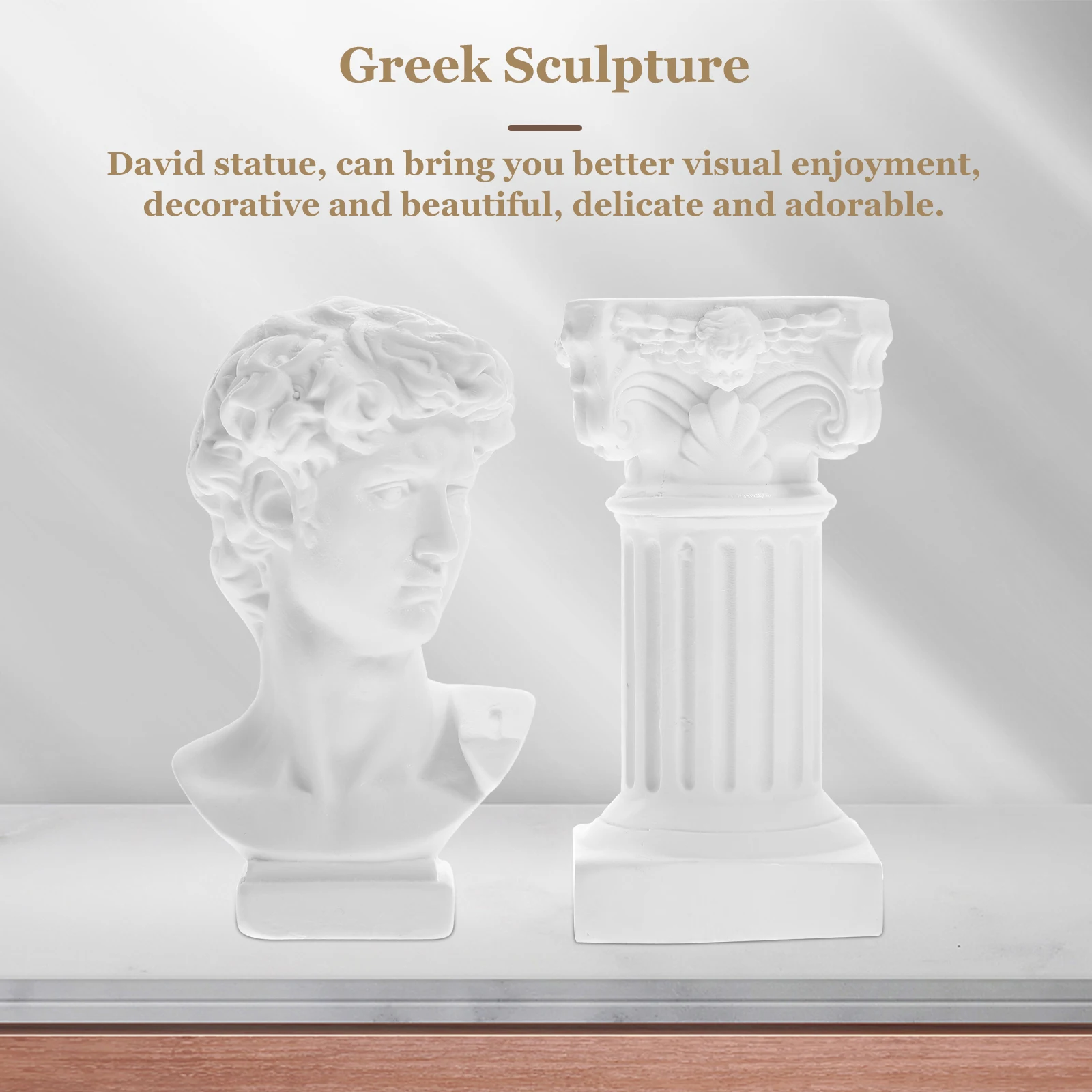 1Set Resin David Statue Roman Column Sculpture Home Garden Decoration Resin Statue Decor Sculpture David Figurines
1Set Resin David Statue Roman Column Sculpture Home Garden Decoration Resin Statue Decor Sculpture David Figurines