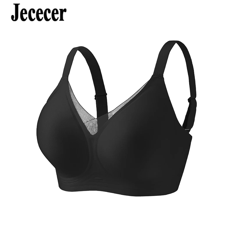 Jececer Wireless Push Up Support Bra Seamless Detachable Chest Pad Plus Sizes Big Breasts Look Small Full Coverage Bralette
Jececer Wireless Push Up Support Bra Seamless Detachable Chest Pad Plus Sizes Big Breasts Look Small Full Coverage Bralette