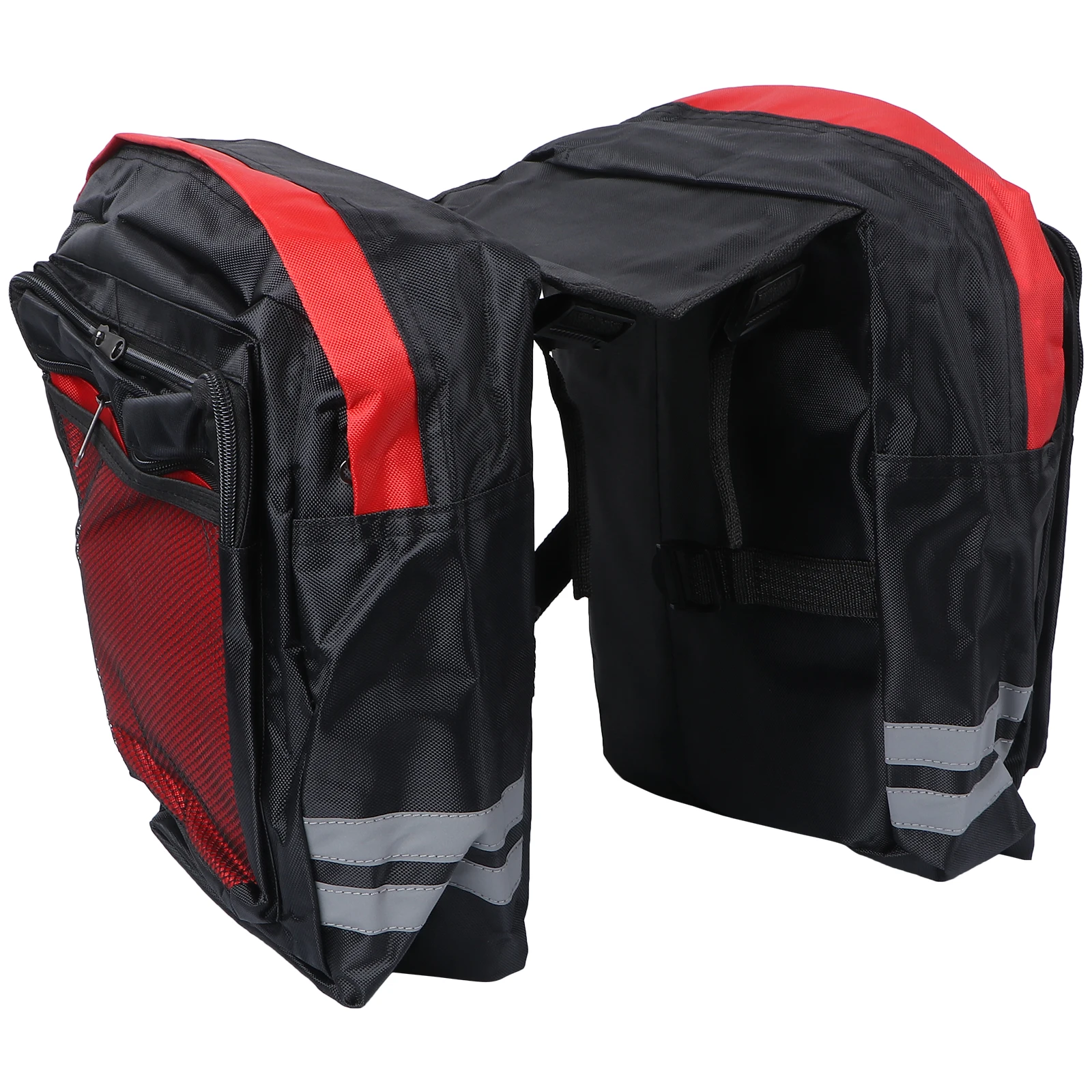Rear Cycling Double Saddle Panniers Bike Bags Frame Pack Waterproof PVC Reflective Storage Suitable Most Night
Rear Cycling Double Saddle Panniers Bike Bags Frame Pack Waterproof PVC Reflective Storage Suitable Most Night