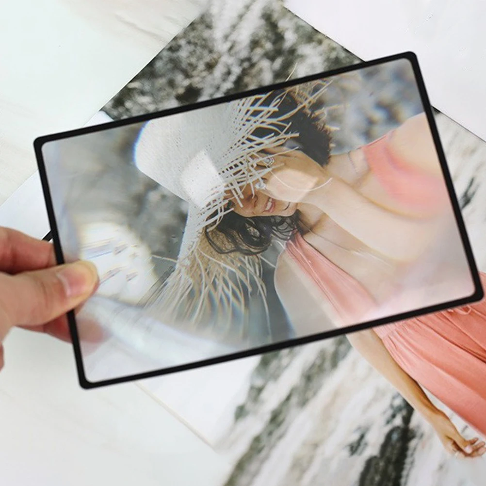 4Pcs Transparent PVC Handheld Magnifying Glass 3x Portable Reading Magnifier for Small Print Books Newspapers Maps
4Pcs Transparent PVC Handheld Magnifying Glass 3x Portable Reading Magnifier for Small Print Books Newspapers Maps