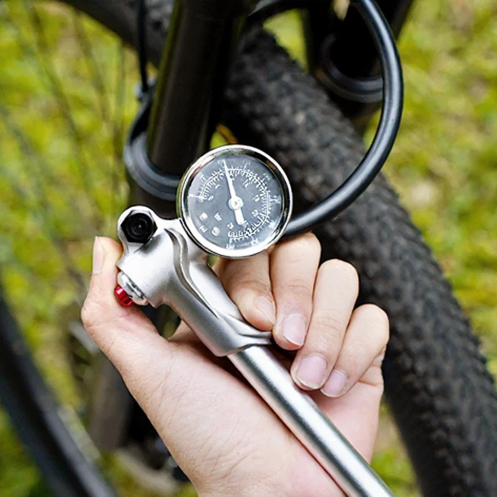 Air Pump With Pressure Gauge 400/300Psi High-pressure Portable For Fork Rear Suspension Shock Absorber Mountain Tire Inflater
Air Pump With Pressure Gauge 400/300Psi High-pressure Portable For Fork Rear Suspension Shock Absorber Mountain Tire Inflater