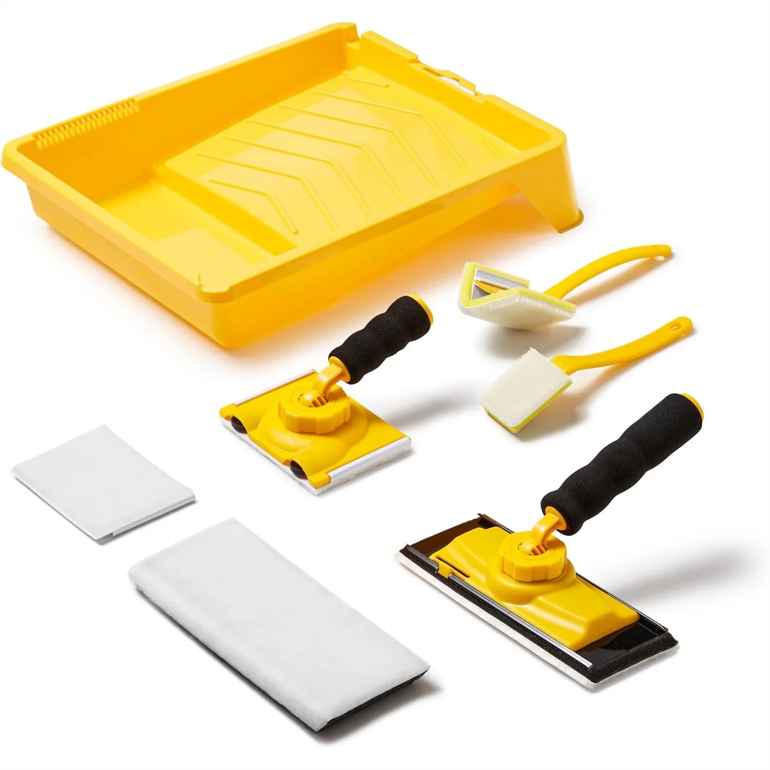 Paint Edger Tool Kit, 9 Inch Paint Pad Set with 360° Rotating Handle and Refill Pads
Paint Edger Tool Kit, 9 Inch Paint Pad Set with 360° Rotating Handle and Refill Pads