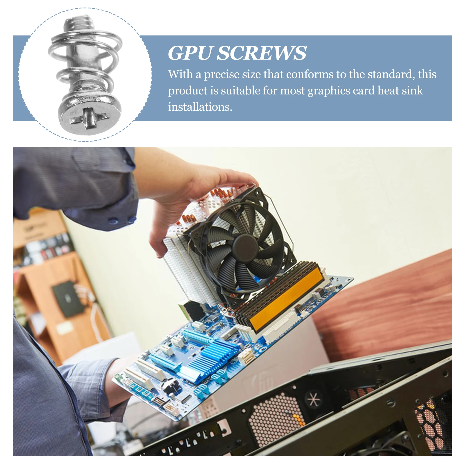 50 Pcs Electronic Radiator Screws Gpu Graphics Plain Carbon Steel Plate Heatsink
50 Pcs Electronic Radiator Screws Gpu Graphics Plain Carbon Steel Plate Heatsink