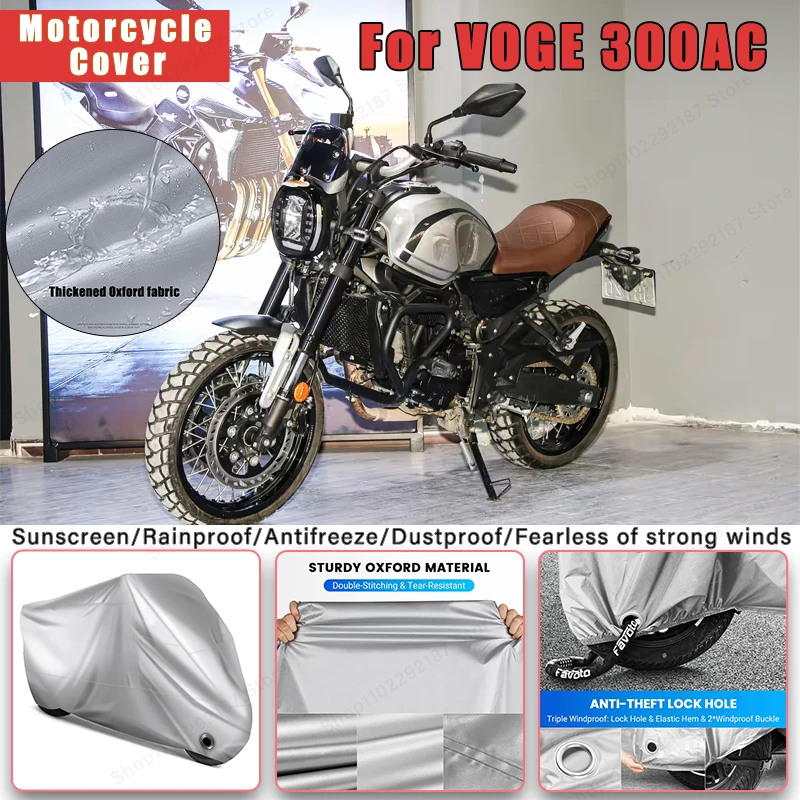 For VOGE 300AC No Ear Motorcycle Cover - Outdoor Full Body Protection, Waterproof Dustproof Heat-Resistant Moto Accessory
For VOGE 300AC No Ear Motorcycle Cover - Outdoor Full Body Protection, Waterproof Dustproof Heat-Resistant Moto Accessory