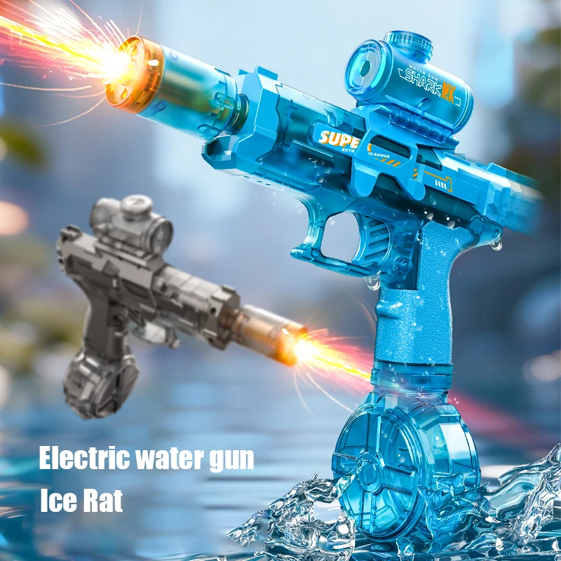 The third-generation ice mouse all-in-one jet-fire fully automatic multi-shot electric water gun in blue color
The third-generation ice mouse all-in-one jet-fire fully automatic multi-shot electric water gun in blue color