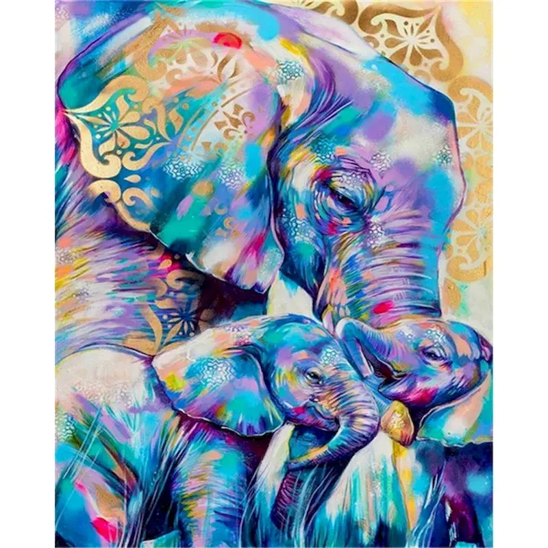 Gatyztory 5d DIY Diamond Painting Full Square Animal Cross Stitch Embroidery Color Elephant Diamond Decoration Home Art Kit
Gatyztory 5d DIY Diamond Painting Full Square Animal Cross Stitch Embroidery Color Elephant Diamond Decoration Home Art Kit