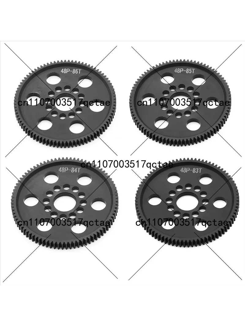 48P 83T 84T 85T 86T Spur Gear Set for 1/10 RC Car, 4PCS Main Gear Upgrade Parts
48P 83T 84T 85T 86T Spur Gear Set for 1/10 RC Car, 4PCS Main Gear Upgrade Parts