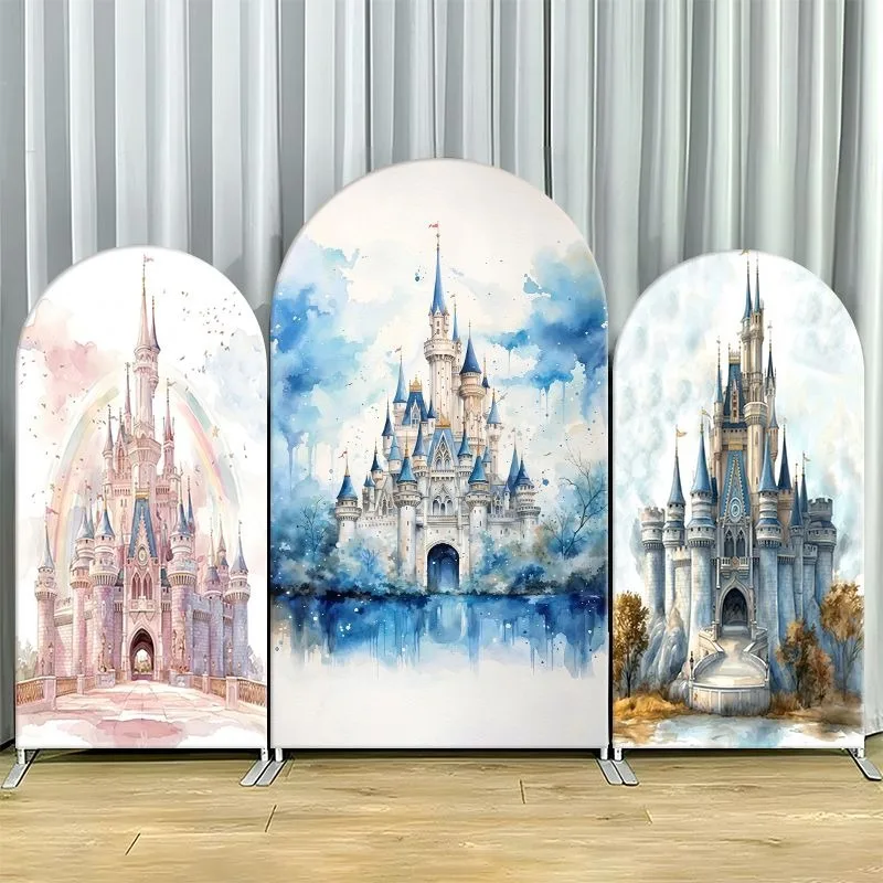 Single Side Arch Backdrop Cover Elegant Watercolor Castle Theme Backdrop Set for Event Decorations Featuring Arched Panels
Single Side Arch Backdrop Cover Elegant Watercolor Castle Theme Backdrop Set for Event Decorations Featuring Arched Panels