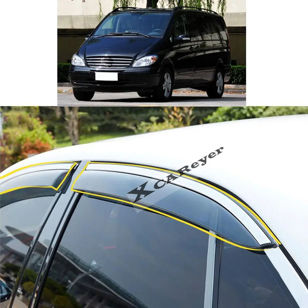 For Mercedes Benz V-Class VITO VANEO VIANO 2010 2011 2013 2013 2014 2015 Plastic Window Glass Wind Visor Rain/Sun Guard Vent
For Mercedes Benz V-Class VITO VANEO VIANO 2010 2011 2013 2013 2014 2015 Plastic Window Glass Wind Visor Rain/Sun Guard Vent