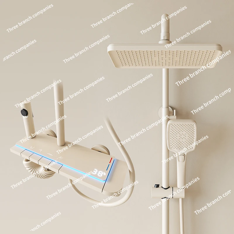 Cream Wind Bathroom Shower Shower Household Set, Gun Gray Milk White Surface Bath Integrated
Cream Wind Bathroom Shower Shower Household Set, Gun Gray Milk White Surface Bath Integrated