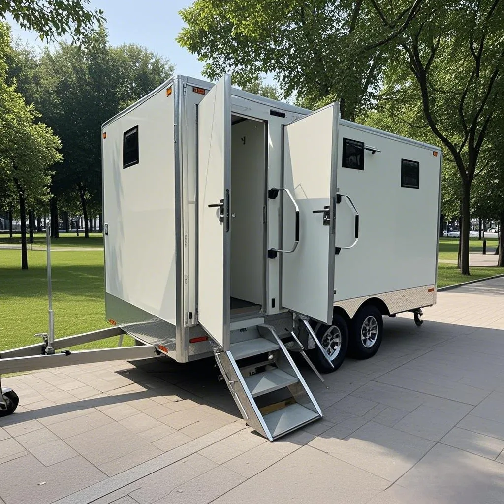 2025 NEW Hot Sale 4 Stalls Restroom Trailer Moveable Toilet Trailer Portable Toilet Trailer for Events Wedding
2025 NEW Hot Sale 4 Stalls Restroom Trailer Moveable Toilet Trailer Portable Toilet Trailer for Events Wedding