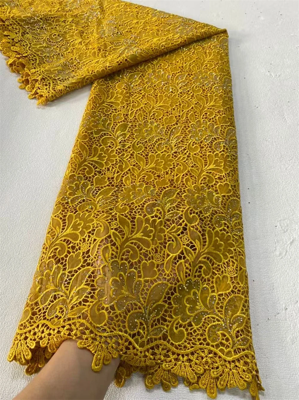 New hot Water Soluble Lace With Elegant French Sequins Lace Fabric Africa Nigerian Embroidery Lace For Evening Party Dress
New hot Water Soluble Lace With Elegant French Sequins Lace Fabric Africa Nigerian Embroidery Lace For Evening Party Dress