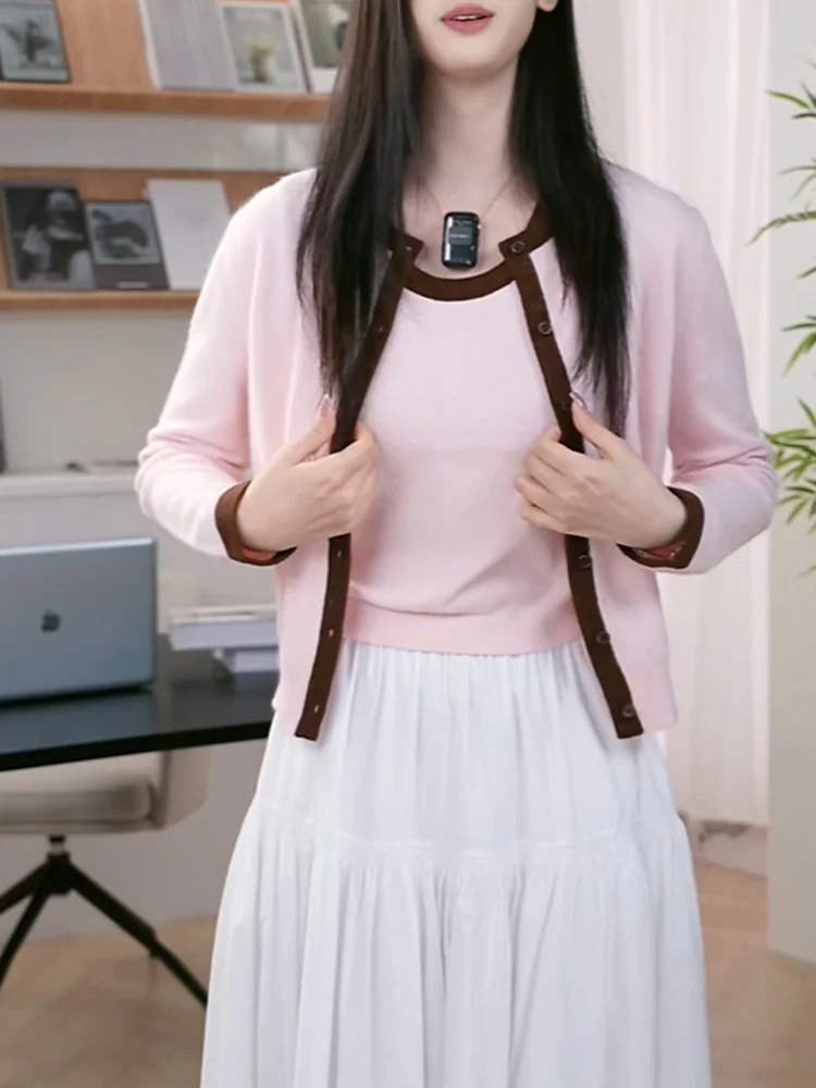 Soft Pink Knitted Open Cardigan Two-Piece Set Autumn New Arrival plus Size Versatile Slimming Top Korean Sle Casual Commute
Soft Pink Knitted Open Cardigan Two-Piece Set Autumn New Arrival plus Size Versatile Slimming Top Korean Sle Casual Commute