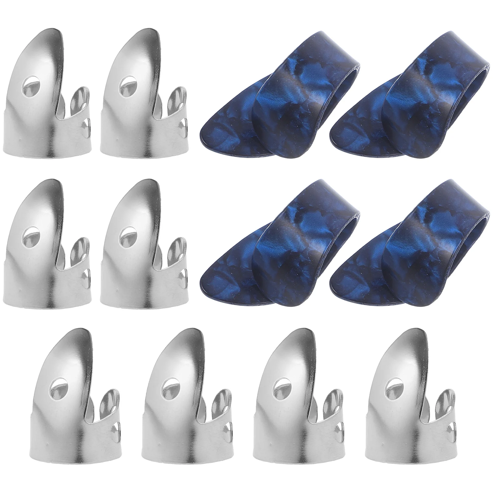 12pcs Guitar White Thumb 4+8 Silver Finger Acoustic Electric Bass Guitars Bass Guitar Picks Accessories
12pcs Guitar White Thumb 4+8 Silver Finger Acoustic Electric Bass Guitars Bass Guitar Picks Accessories
