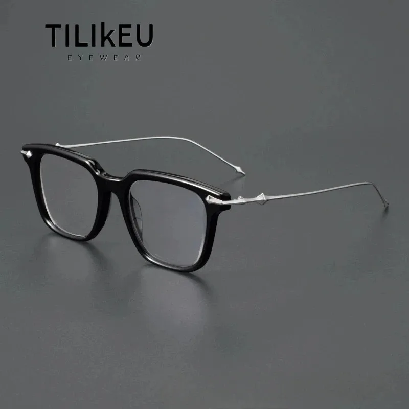 2025 Fashion Korean Acetate Optical Glasses Frame Men Vintage Square Pure Titanium Temple Trend Designer Black Frame Women
2025 Fashion Korean Acetate Optical Glasses Frame Men Vintage Square Pure Titanium Temple Trend Designer Black Frame Women