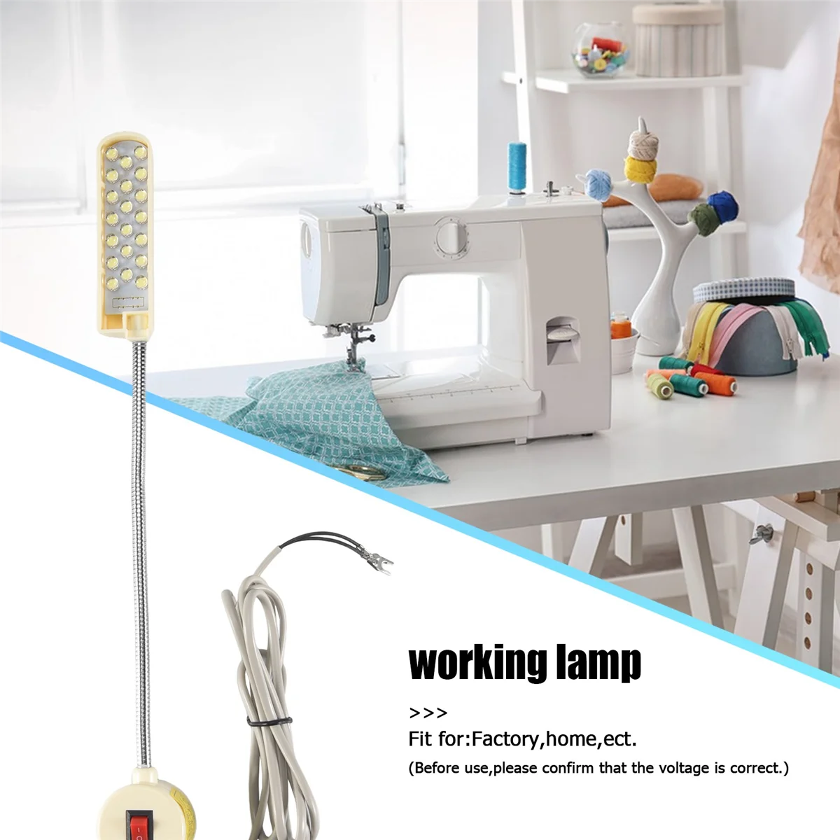 LED lights20 LED 220V Sewing machines working lamp Magnetic type LED light
LED lights20 LED 220V Sewing machines working lamp Magnetic type LED light