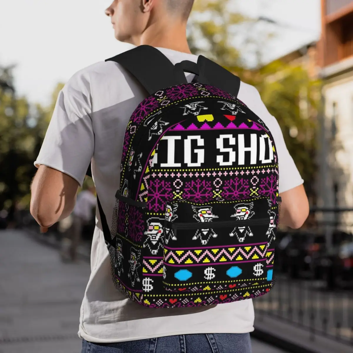 Game Deltarune Spamton's Big Shot Kromer Krismas Backpack Daypack Children BookBag School Bag Shoulder Bags for Men Women
Game Deltarune Spamton's Big Shot Kromer Krismas Backpack Daypack Children BookBag School Bag Shoulder Bags for Men Women