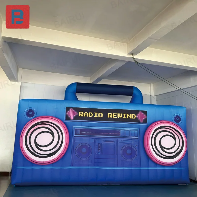Inflatable audio tapes, custom inflatable radios, custom multi-color music-themed inflatable retro tapes
Inflatable audio tapes, custom inflatable radios, custom multi-color music-themed inflatable retro tapes