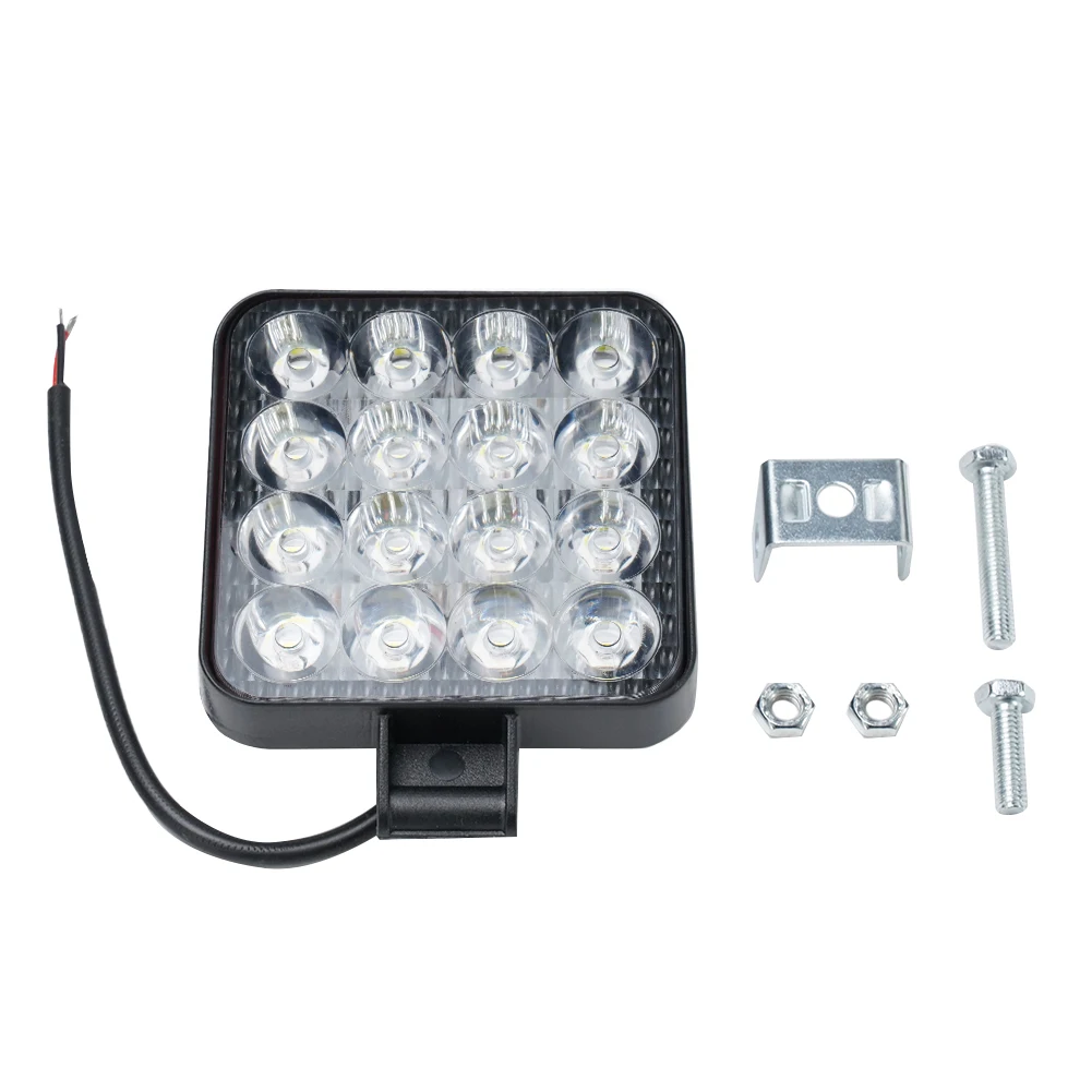 48w 12v Mini Square 16 Bulbs Waterproof LED Work Light Headlamp Pod Lighting Truck Off Road Tractor Car Light
48w 12v Mini Square 16 Bulbs Waterproof LED Work Light Headlamp Pod Lighting Truck Off Road Tractor Car Light