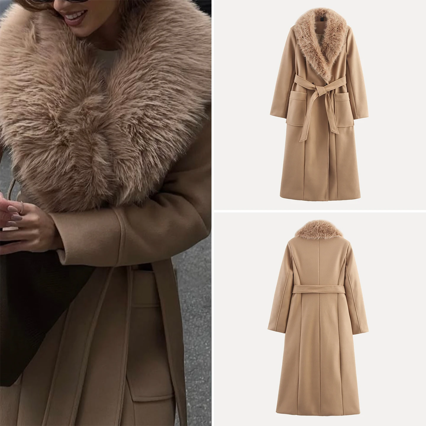 Faionable Casual Belted Double ket Women's Sle Coat 2025 Autumn New Arrival Slim Fit Long Sve mid Length Coat
Faionable Casual Belted Double ket Women's Sle Coat 2025 Autumn New Arrival Slim Fit Long Sve mid Length Coat