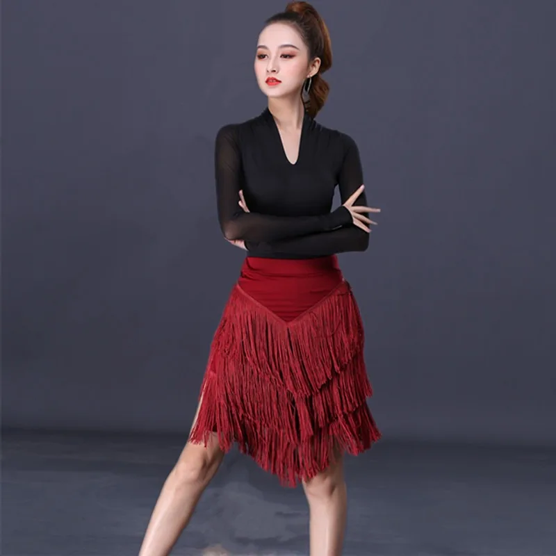 New Latin Dance Skirt Women's Adult Fringe Skirt Practice Wear Performance Costume for Autumn
New Latin Dance Skirt Women's Adult Fringe Skirt Practice Wear Performance Costume for Autumn