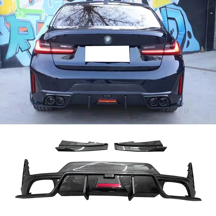 Real Carbon Fiber Rear Diffuser With Lights For BMW 3 Series G20 G28 320i 325i 330i Lci 2022+ Rear Bumper Lip Splitter
Real Carbon Fiber Rear Diffuser With Lights For BMW 3 Series G20 G28 320i 325i 330i Lci 2022+ Rear Bumper Lip Splitter