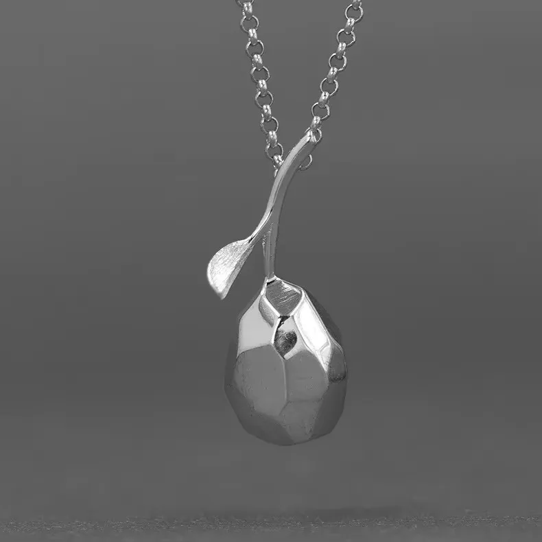 925 Sterling Silver Exquisite Pear Pendant Necklace Fine Jewelry
925 Sterling Silver Exquisite Pear Pendant Necklace Fine Jewelry