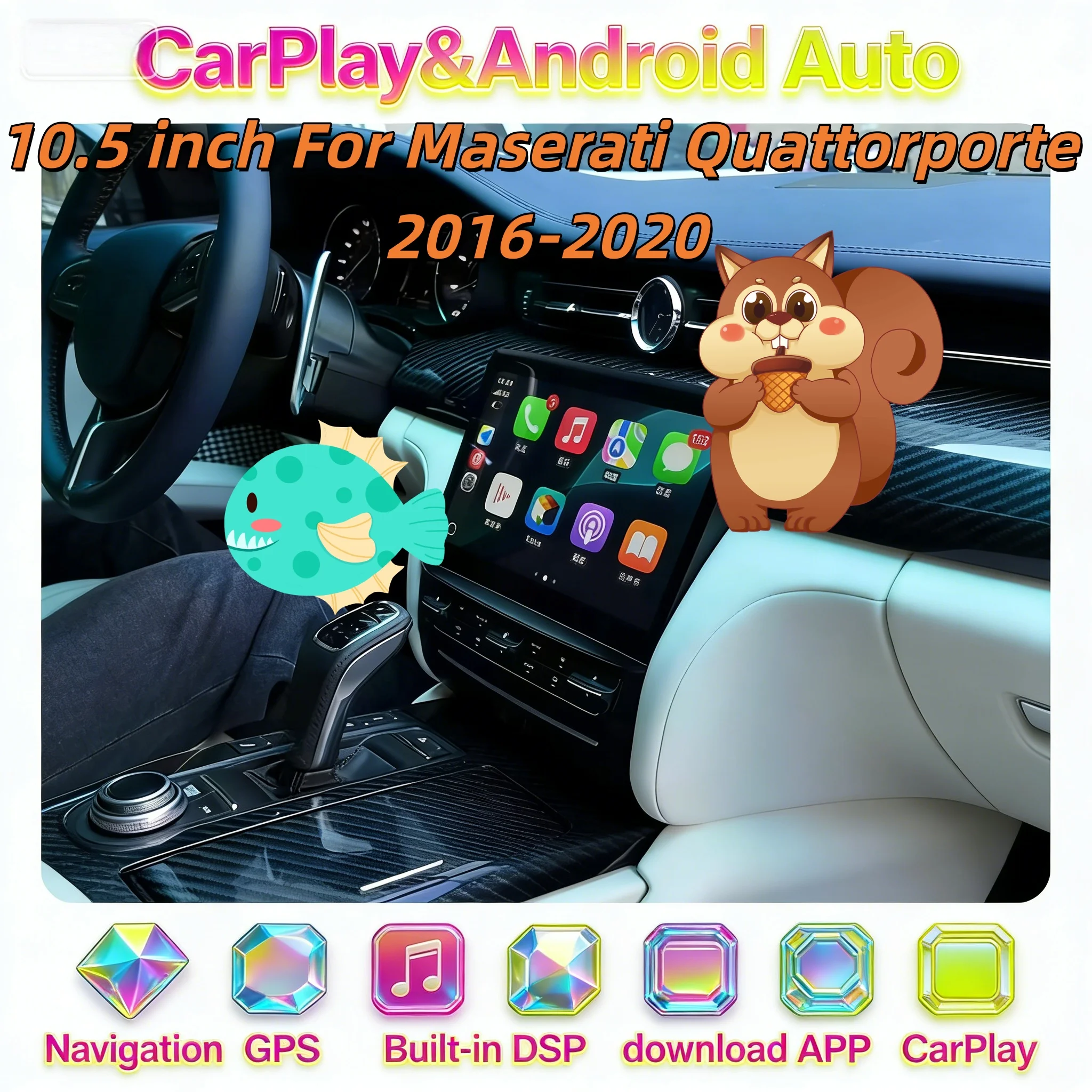 For Maserati Quattroporte 2014-2020 Android Car Radio Multimedia Player Stereo GPS Navigation Carplay DSP Head Unit BT 5.0 4G
For Maserati Quattroporte 2014-2020 Android Car Radio Multimedia Player Stereo GPS Navigation Carplay DSP Head Unit BT 5.0 4G