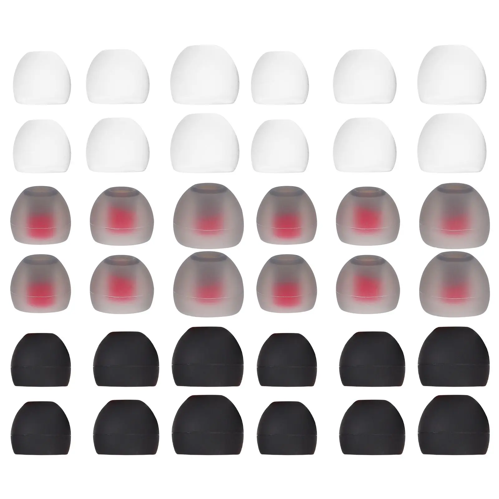 36pcs Silicone Earbud Tips Noise Reducing Earphone Covers Small Medium Large Size Black White Red Replace Earplugs Gifts
36pcs Silicone Earbud Tips Noise Reducing Earphone Covers Small Medium Large Size Black White Red Replace Earplugs Gifts